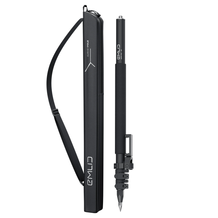 Emlid Survey Pole with a smartphone mount