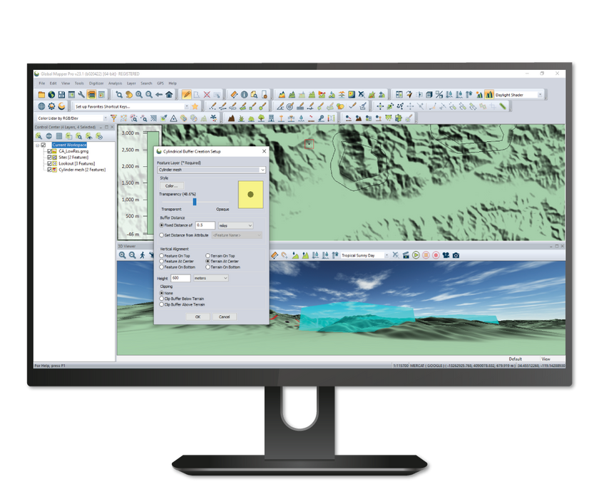 Global Mapper Pro Perpetual License with 1 Year of Updates